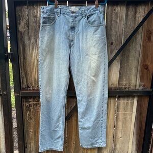 Levi Strauss Signature Loose Straight Jeans, light wash, size 36x34